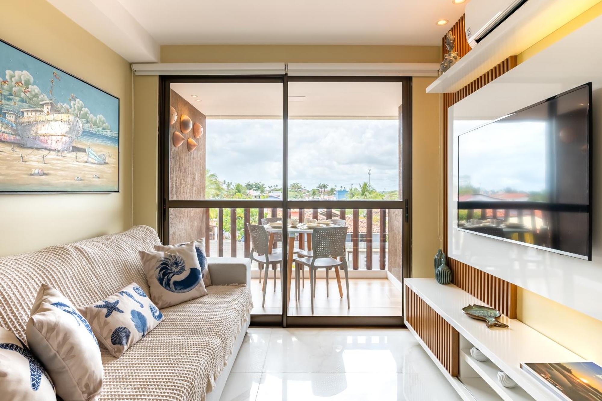 Apartamento Cupe Living Beira Mar Flat Luxo Sofisticado 3qts