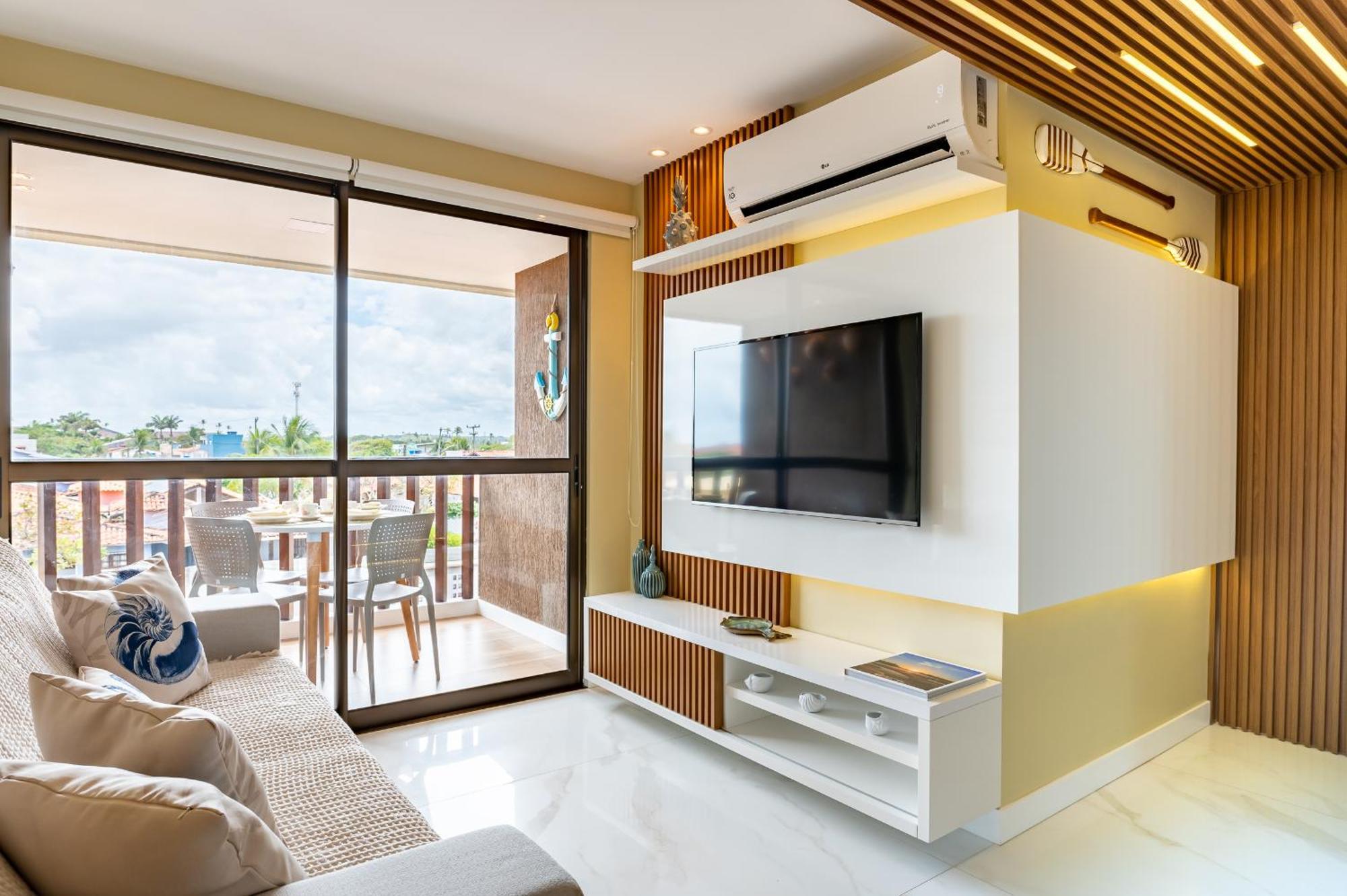 Apartamento Cupe Living Beira Mar Flat Luxo Sofisticado 3qts *
