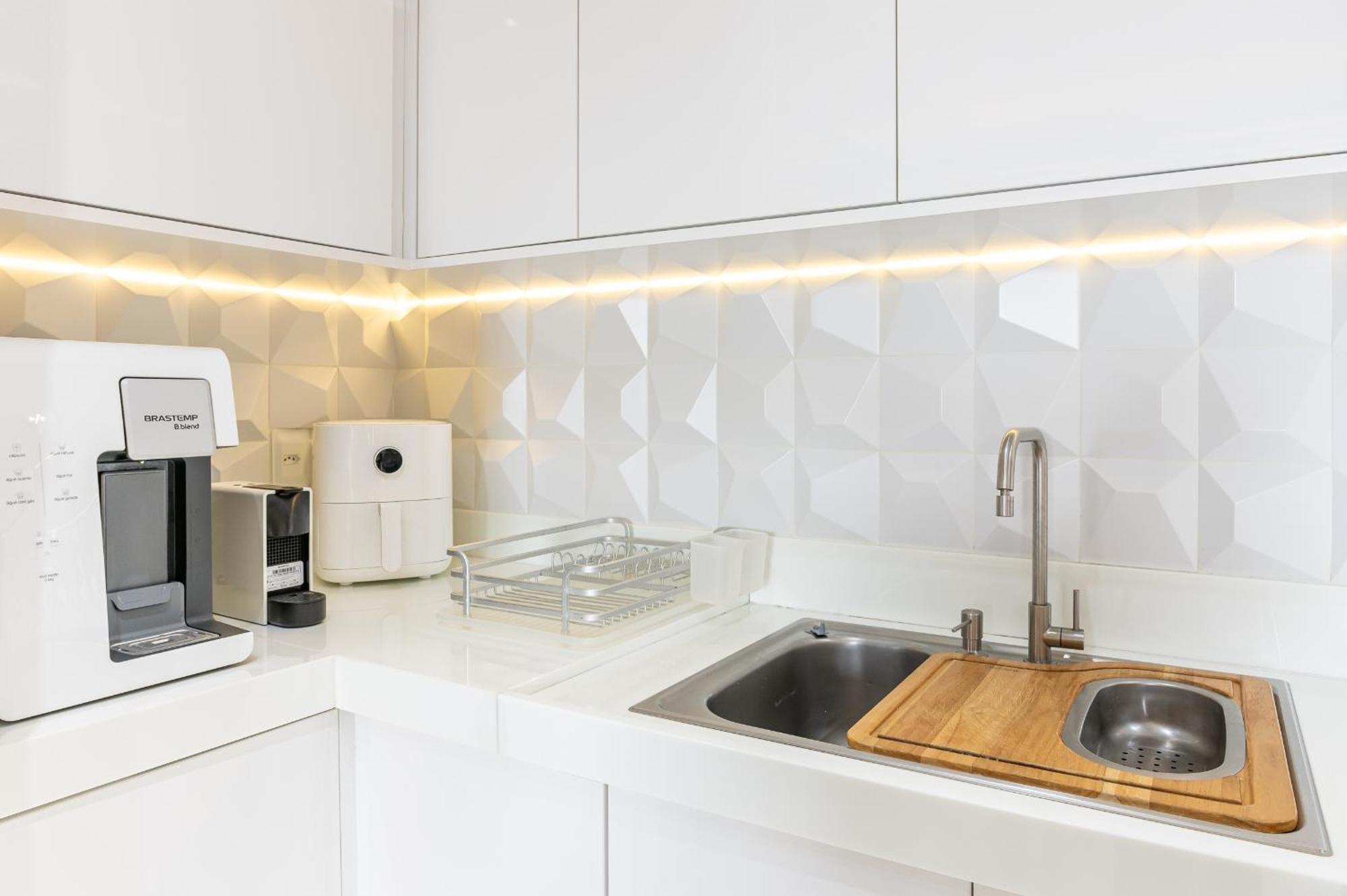 Apartamento Cupe Living Beira Mar Flat Luxo Sofisticado 3qts